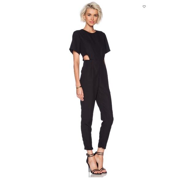 Revolve Asilio Black Cut Out Jumpsuit Small - Picture 1 of 9